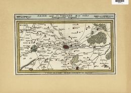 Landkarten Und Stiche: 1720 (ca.): Hand-colored Map Of Arien In The Calais Region Of France By Gabri - Géographie