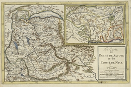 Landkarten Und Stiche: 1689 Map Of Savoy And Nice By Roussel. Nicely Colored On Laid Paper, Very Fin - Géographie