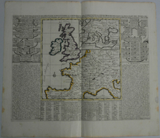 Landkarten Und Stiche: 1720 (ca.): Carte Pour L'Intelligence De L'Histoire D'Angleterre Ou On Remarq - Géographie