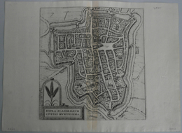 Landkarten Und Stiche: 1588 (ca.) Hypra Flandriarum Civitas Munitissima... - Braun And Hogenberg, Fr - Geografía