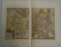 Landkarten Und Stiche: 1584 (ca.). Turingiae Noviss Descript. Per Johannem Mellinger Halens [with] M - Géographie