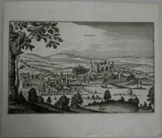 Landkarten Und Stiche: 1645 (ca): Blamont (Belgium), Circa 1645 By Matthias Merian. Clean White Pape - Geography