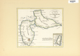 Landkarten Und Stiche: 1822. Map Of The Island Of Guadaloupe, By One Fr. Pluth, From Prague In 1822. - Aardrijkskunde