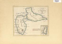 Landkarten Und Stiche: 1822. Map Of The Island Of Guadaloupe, By One Fr. Pluth, From Prague In 1822. - Geografía