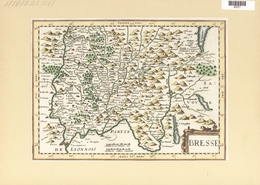 Landkarten Und Stiche: 1734. Bresse. Map Of The Bresse, Burgundy Region Of France, Published In The - Geografía