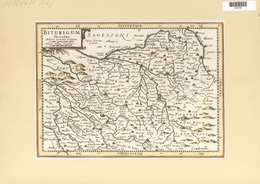 Landkarten Und Stiche: 1734. Biturgium Ducatus. Map Of The Bordeaux Region Of France, Published In T - Geografía