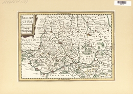 Landkarten Und Stiche: 1734. Belovacium Comitatus. Map Of The Beauvais Region Of France, Published I - Geography