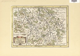 Landkarten Und Stiche: 1734. Borbonium Ducatus. Map Of The Bourbon Region Of France, Published In Th - Géographie