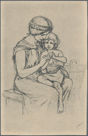 Ansichtskarten: Künstler / Artists: FIDUS (1868 -1948), Deutscher Maler Und Illustrator. "Zwiegebet" - Non Classés