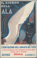 Ansichtskarten: Künstler / Artists: FUTURISMUS ITALIEN, "IL GIORNO DELL'ALA" Sign. M. Melis 1930, Un - Non Classés