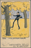 Ansichtskarten: Künstler / Artists: GRAF, Richard (1879-1945), Deutscher Maler Aus Der Dachauer Küns - Unclassified