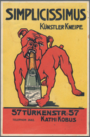 Ansichtskarten: Künstler / Artists: SIMPLICISSIMUS, Künstler Kneipe München Türkenstr. 57, Bulldogge - Zonder Classificatie