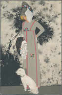 Ansichtskarten: Künstler / Artists: WIENER WERKSTÄTTE, WW 522 Mela Koehler "Mode", Beschrieben 1919 - Zonder Classificatie