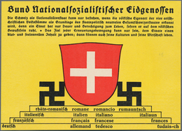 Ansichtskarten: Propaganda: 1931, Seltene Ungebrauchte Propagandakarte "Bund Nationalsozialistischer - Partis Politiques & élections