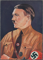 Ansichtskarten: Propaganda: 1933 Ca., Farbkarte Mit Abb. "Brustbild Adolf Hitler" (nach Dem Gemälde - Political Parties & Elections