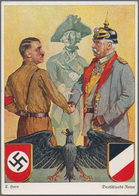 Ansichtskarten: Propaganda: 1933 (ca). NSDAP Propaganda-Farbkarte "Deutschlands Retter" Mit Abbildun - Politieke Partijen & Verkiezingen