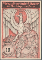 Ansichtskarten: Propaganda: 1933/1934, Spendenkarte "Frankfurter Hilfswerk Des Oberbürgermeisters Sp - Partis Politiques & élections