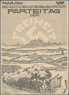 Ansichtskarten: Propaganda: 1935. "Marsch Der Politischen Leiter (Gau Sachsen) Zum Parteitag Der Fre - Politieke Partijen & Verkiezingen