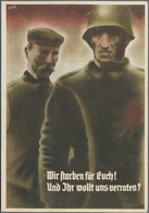 Ansichtskarten: Propaganda: 1935, "Wir Starben Für Euch! Und Ihr Wollt Uns Verraten?", Kolorierte Pr - Political Parties & Elections