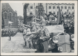 Ansichtskarten: Propaganda: 1936, Reichsparteitag Nürnberg "Vorbeimarsch Am Adolf-Hitler-Platz" Mit - Political Parties & Elections