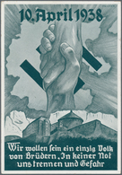 Ansichtskarten: Propaganda: 1938, "Deutscher Treugruß Aus TIROL!" R-Ansichtskarte Mit MiF Österr./Dt - Politieke Partijen & Verkiezingen