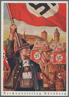 Ansichtskarten: Propaganda: 1938 Propaganda Card With SA And Patriotic Farmer For The 1938 Nürnberg - Parteien & Wahlen