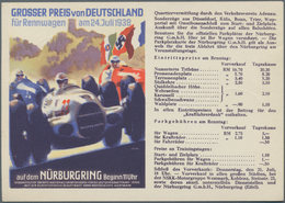 Ansichtskarten: Propaganda: 1938, Großer Preis Von Deutschland Auf Dem Nürburgring. Eine Farbenpräch - Parteien & Wahlen