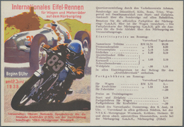 Ansichtskarten: Propaganda: 1938, Internationales Eifel-Rennen Für Wagen Und Motorräder Auf Dem Nürb - Partis Politiques & élections