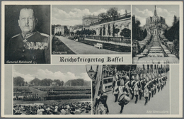 Ansichtskarten: Propaganda: 1939, "Reichskriegertag Kassel", Fotomehrbildkarte U.a. Mit General Rein - Partis Politiques & élections