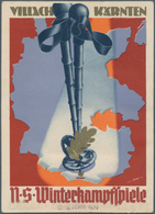 Ansichtskarten: Propaganda: 1939, "N.S. Winterkampfspiele Villach Känten 1939", Farbige Propagandaka - Political Parties & Elections