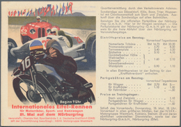 Ansichtskarten: Propaganda: 1939, Internationales Eifel-Rennen Für Wagen Und Motorräder Auf Dem Nürb - Parteien & Wahlen