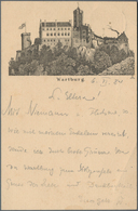 Ansichtskarten: Vorläufer: 1884, WARTBURG, Vorläuferkarte 5 Pf Lila Als Privatganzsache Mit K1 WARTB - Non Classés