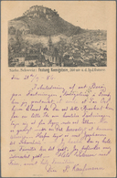 Ansichtskarten: Vorläufer: 1886, FESTUNG KOENIGSTEIN, Vorläuferkarte 10 Pf Rot Als Privatganzsache M - Non Classés