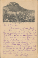 Ansichtskarten: Vorläufer: 1886, FESTUNG KOENIGSTEIN, Vorläuferkarte 10 Pf Rot Als Privatganzsache M - Sin Clasificación