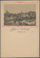 Ansichtskarten: Vorläufer: 1886 Ca., NÜRNBERG Panoramaansicht, Ungebrauchte Vorläuferkarte In Sehr G - Ohne Zuordnung