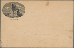 Ansichtskarten: Vorläufer: 1886, RUINE LAUENBURG, Vorläuferkarte 5 Pf Lila Als Privatganzsache Mit K - Non Classés