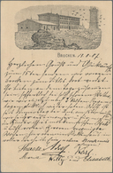 Ansichtskarten: Vorläufer: 1887, BROCKEN, Vorläuferkarte 10 Pf Rot Als Privatganzsache Mit K1 BROCKE - Zonder Classificatie