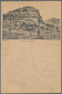 Ansichtskarten: Vorläufer: 1887, DER OYBIN, Vorläuferkarte 5 Pf. Lila Als Privatganzsache Mit K1 OYB - Unclassified