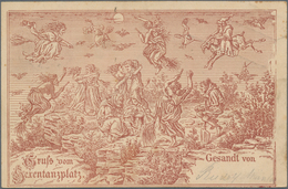 Ansichtskarten: Vorläufer: 1887, HEXENTANZPLATZ, Vorläuferkarte 5 Pf Lila Als Privatganzsache Mit K1 - Unclassified