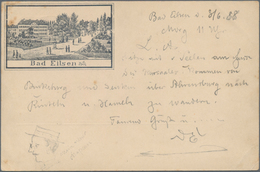 Ansichtskarten: Vorläufer: 1888, BAD EILSEN, Vorläuferkarte 5 Pf Lila Als Privatganzsache Mit K1 EIL - Non Classés