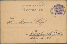 Ansichtskarten: Vorläufer: 1888, KÖNIGSTEIN Vorläuferkarte Mit Bahnpoststempel Dresden - Bodenbach 3 - Non Classés