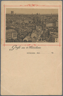 Ansichtskarten: Vorläufer: 1888 Ca., MÜNCHEN Haidhausen Panorama, Ungebrauchte Vorläuferkarte, Knick - Unclassified