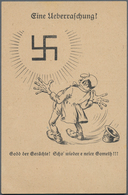 Ansichtskarten: Motive / Thematics: JUDAIKA, "Eine Ueberraschung! Godd Der Gerächte! Scho`wieder E N - Other & Unclassified