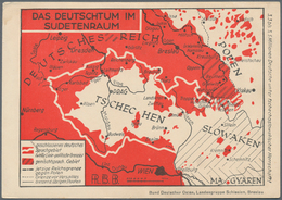 Ansichtskarten: Motive / Thematics: JUDAIKA, "Das Deutschtum Im Sudetenraum" Mir Aufdruck Rückseite - Sonstige & Ohne Zuordnung