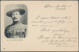 Ansichtskarten: Motive / Thematics: PFADFINDER, St. Col. Robert Baden-Powell (1857-1941), Gründer De - Autres & Non Classés