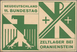 Ansichtskarten: Motive / Thematics: RELIGION / BUND NEUDEUTSCHLAND, "11. Bundestag Zeltlager Bei Ora - Other & Unclassified