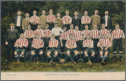 Ansichtskarten: Motive / Thematics: SPORT / FUSSBALL, Southampton Football Team 1907/1908, Koloriert - Autres & Non Classés