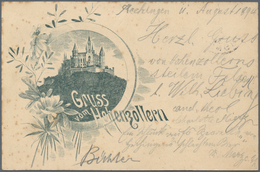 Ansichtskarten: Baden-Württemberg: HECHINGEN Gruss Vom HOHENZOLLERN (alte PLZ 7450), Privatganzsache - Other & Unclassified