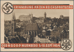 Ansichtskarten: Propaganda: 1933/1938, "NÜRNBERG REICHSPARTEITAGE", Kleines Konvolut Mit 13 Propagan - Parteien & Wahlen