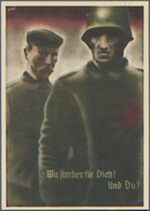 Ansichtskarten: Propaganda: 1935-1943, Kleine Partie Mit 12 Karten Und Ganzsachen, Dabei Auch Besser - Parteien & Wahlen